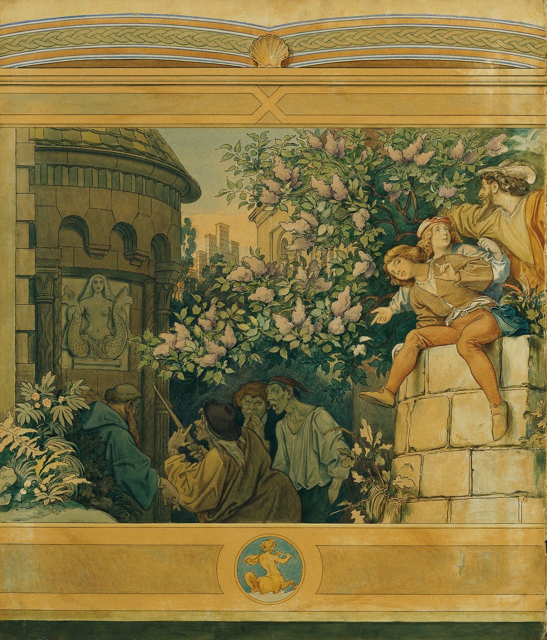 Den vakre Melusine: VI. De onde tungene av Moritz Ludwig von Schwind