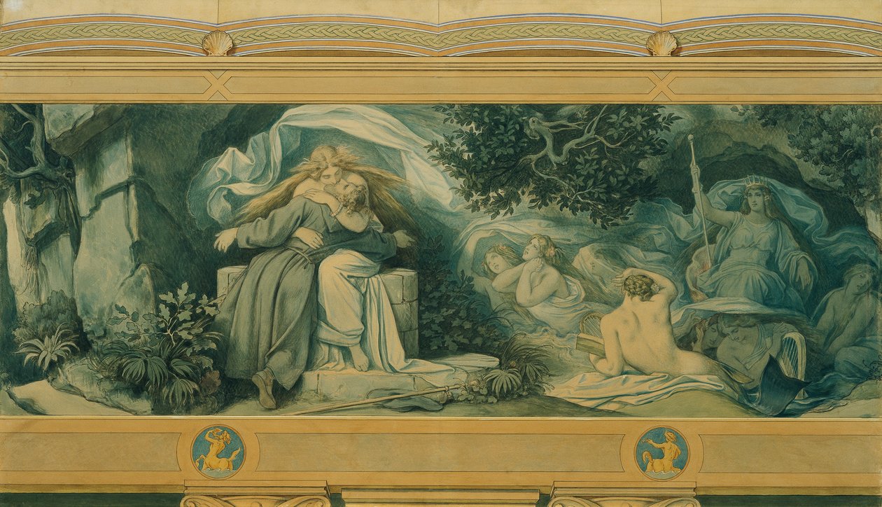 The Beautiful Melusine: X. Finding Again av Moritz Ludwig von Schwind