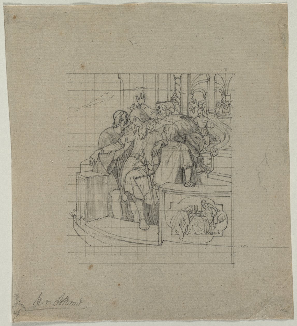 Kongen av Thule, andre eller tredje kvartal 1800-tallet. av Moritz Ludwig von Schwind