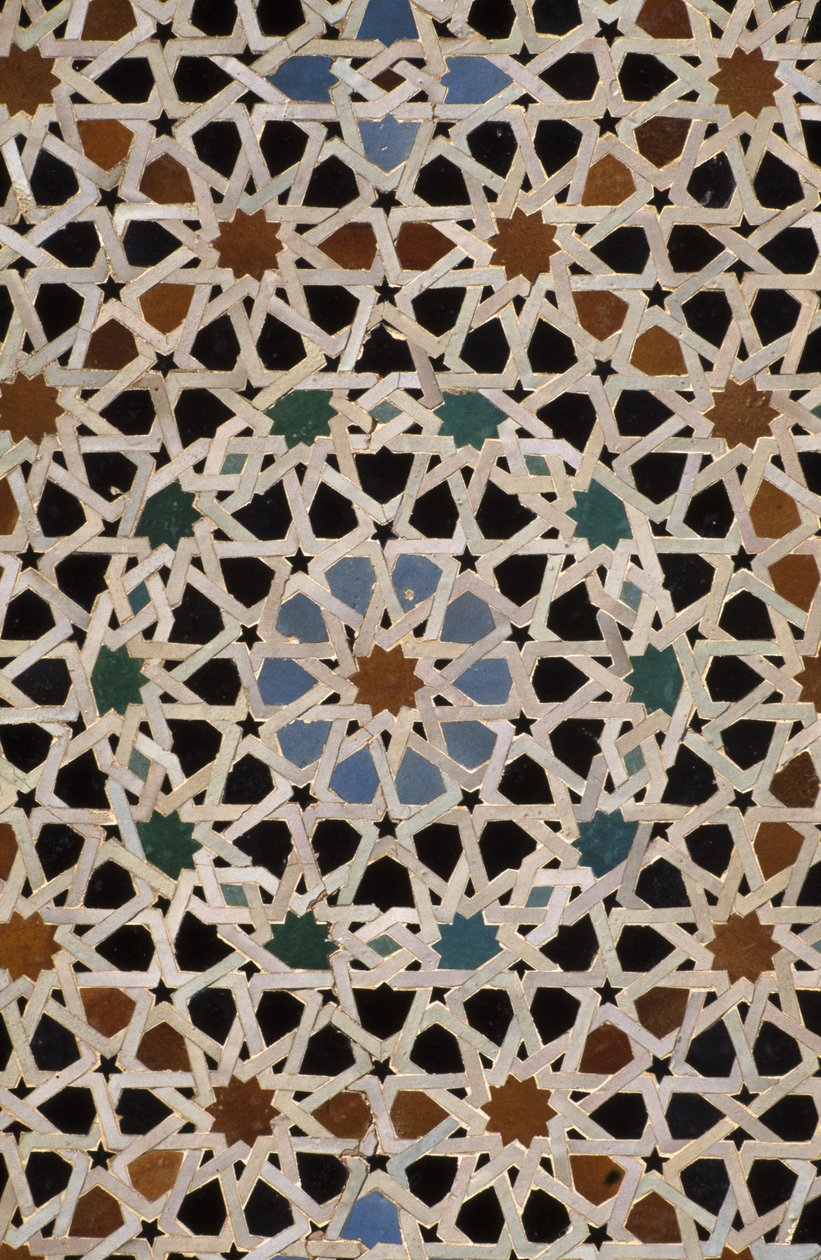 Bou Inania Madrasa, zelij fliser (keramikk) av Moroccan School