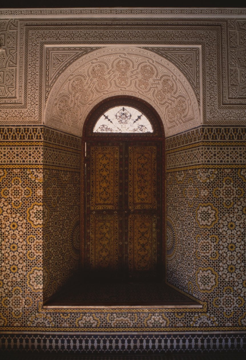 Kasbah of Thamiel glaoui, vindu (keramikk) av Moroccan School