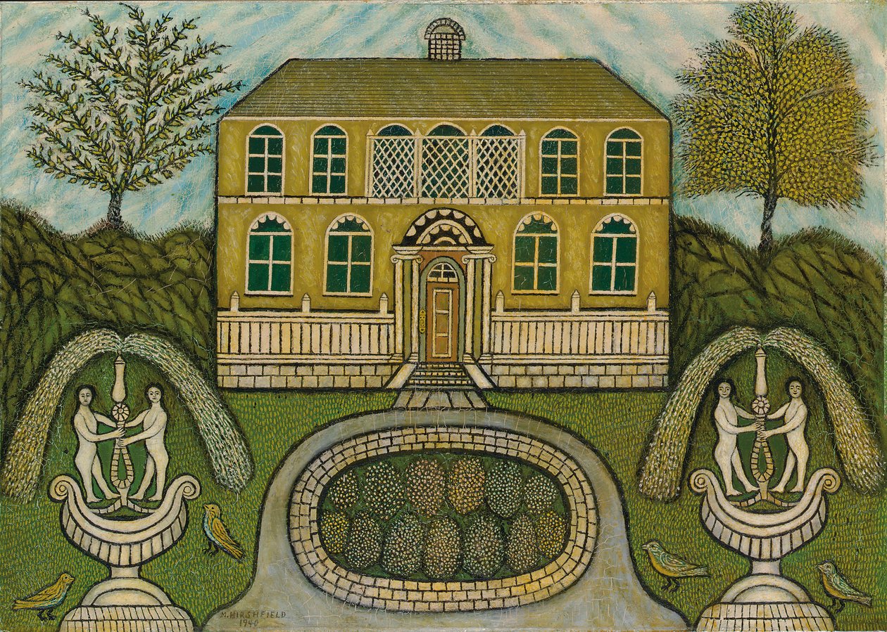 Hjem med vannfontener av Morris Hirshfield