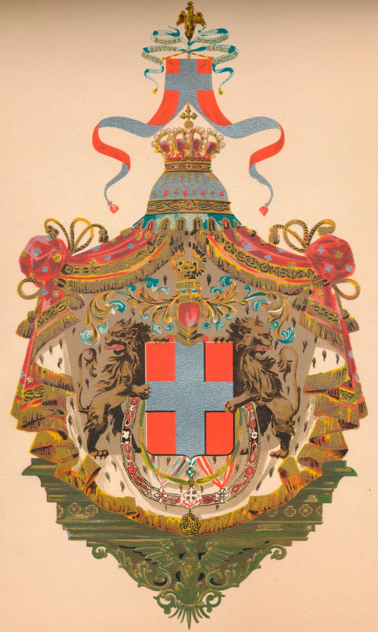 Våpenskjold fra kongeriket Italia, c1933 av Morris and Co Ltd Whitehead