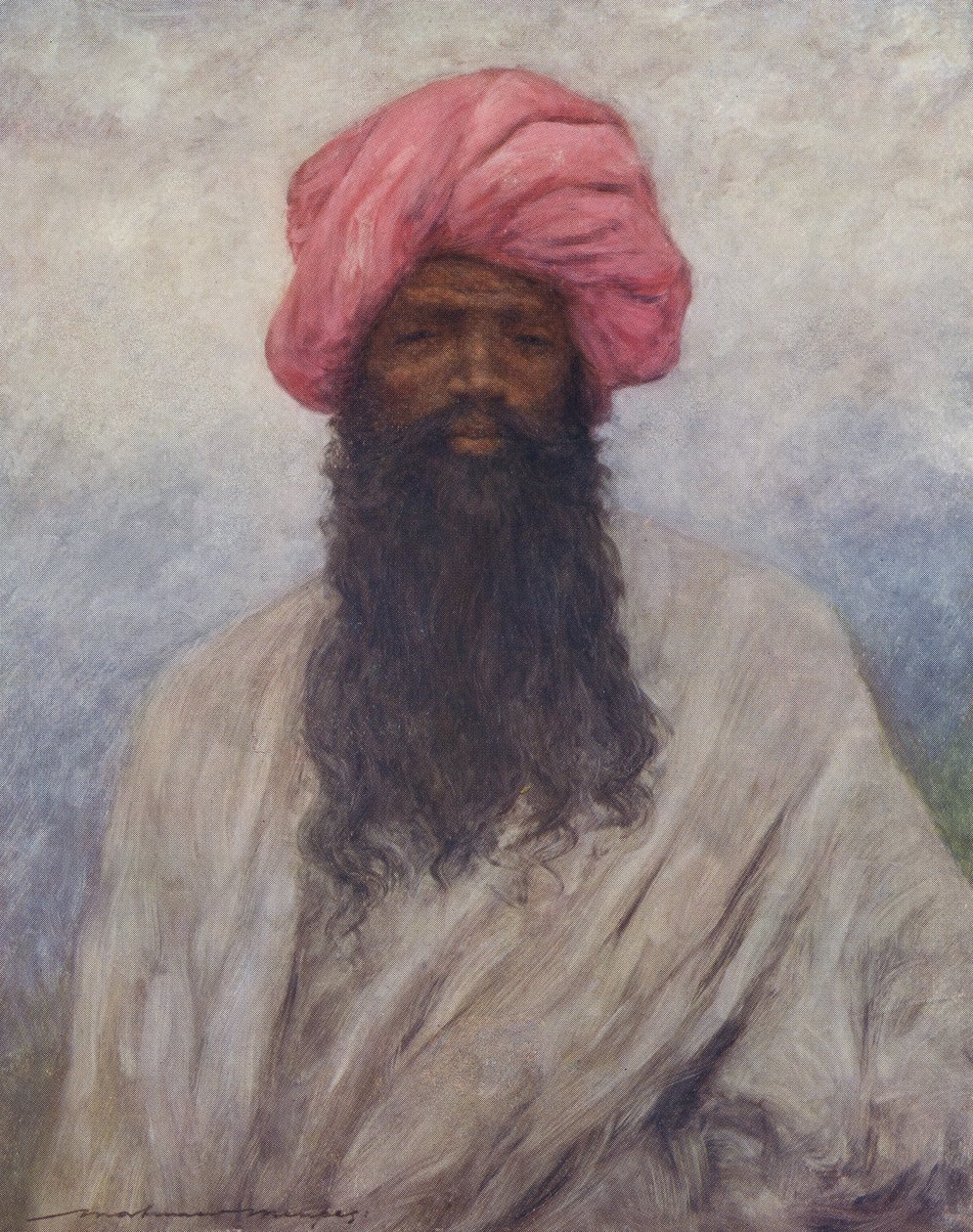 Portrett av en Baluchi-mann - tidlig på 1900-tallet av Mortimer Ludington Menpes