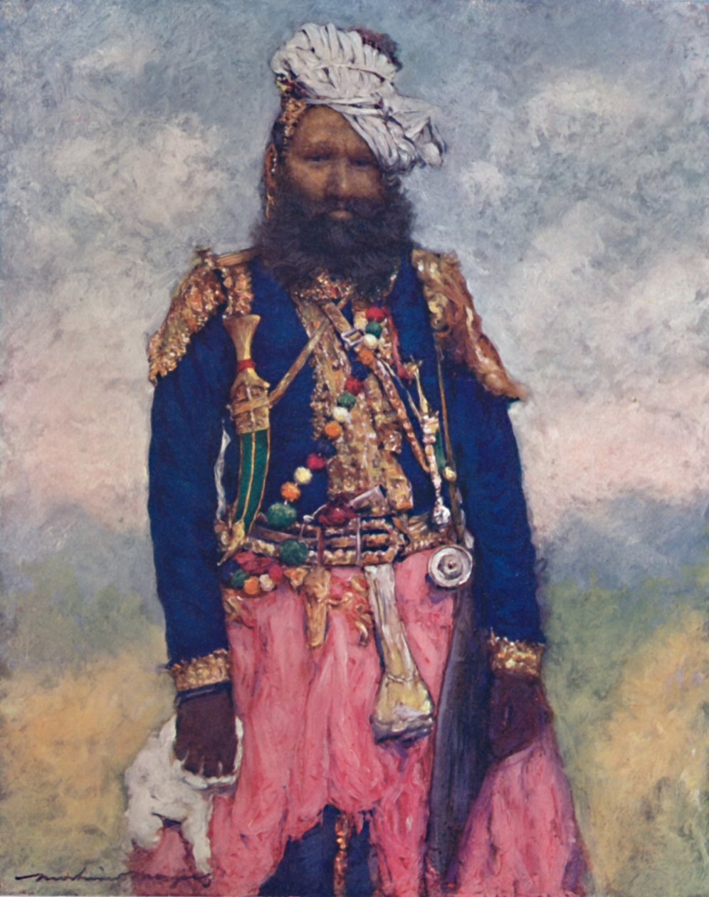 En holder fra Rajgargh, 1903 av Mortimer L Menpes