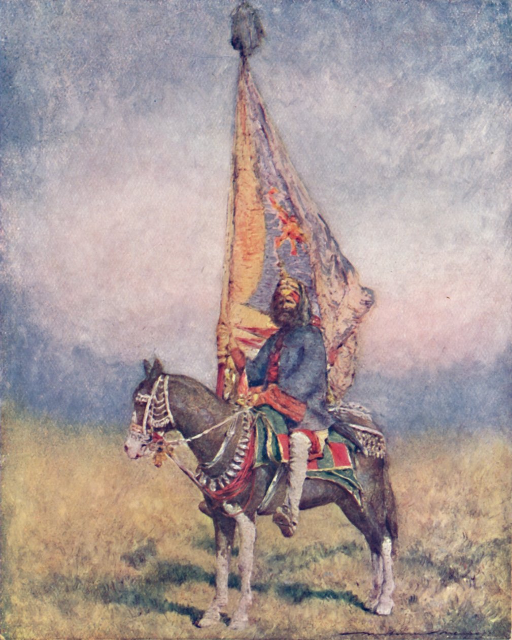 En fanebærer av Cutch, 1903 av Mortimer L Menpes