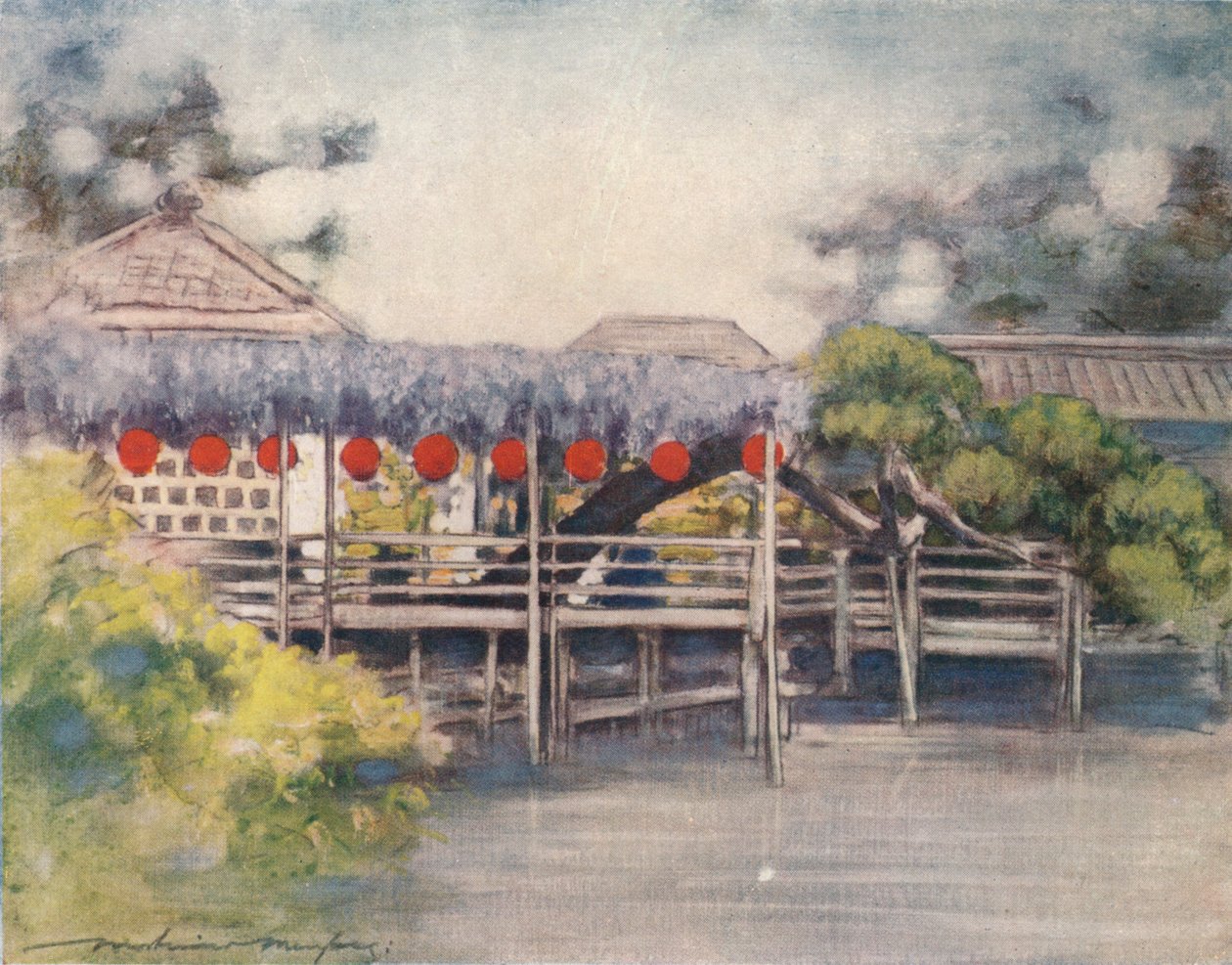 'En solrik hage', c1887, 1901 av Mortimer L Menpes