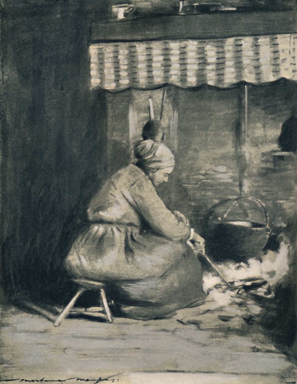 'En gammeldags ildsted', 1903 av Mortimer L Menpes