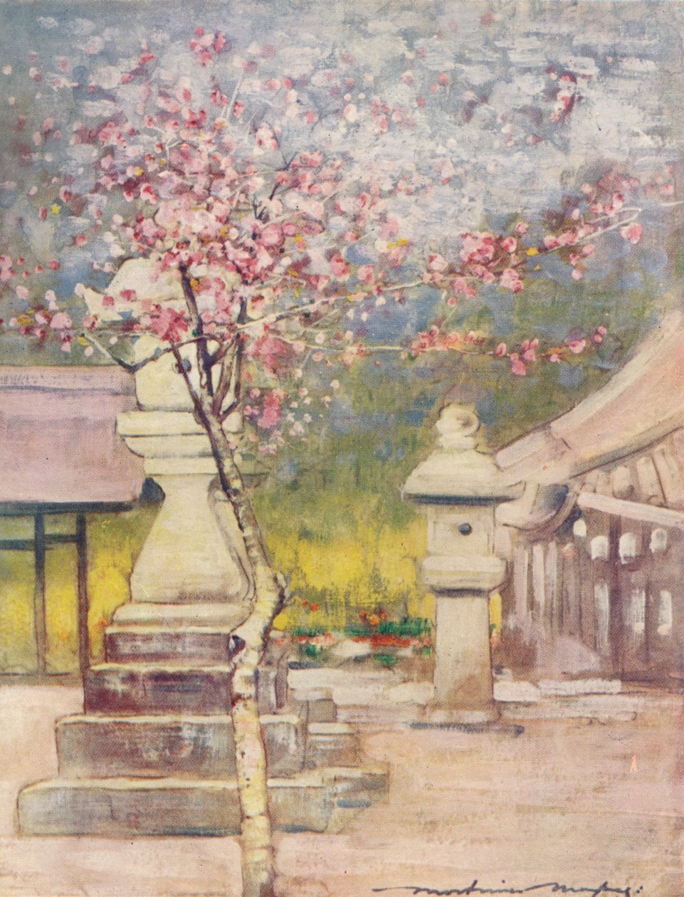 'Peach-Blossom', c1887, 1901 av Mortimer L Menpes