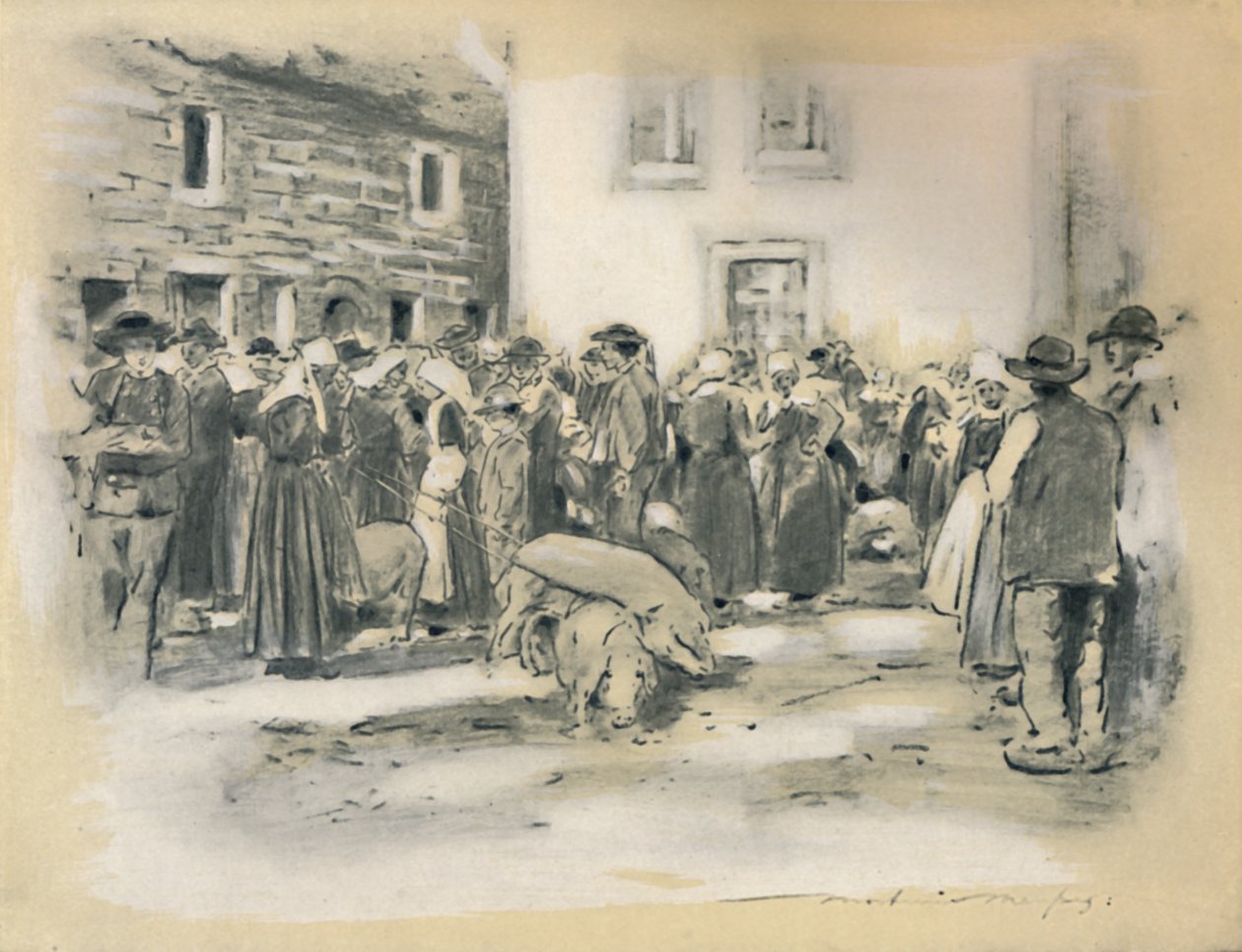 'Grisemarked', 1903 av Mortimer L Menpes