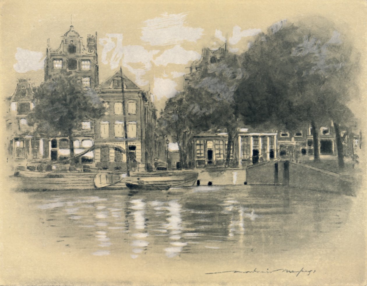 'Rotterdam', 1903 av Mortimer L Menpes