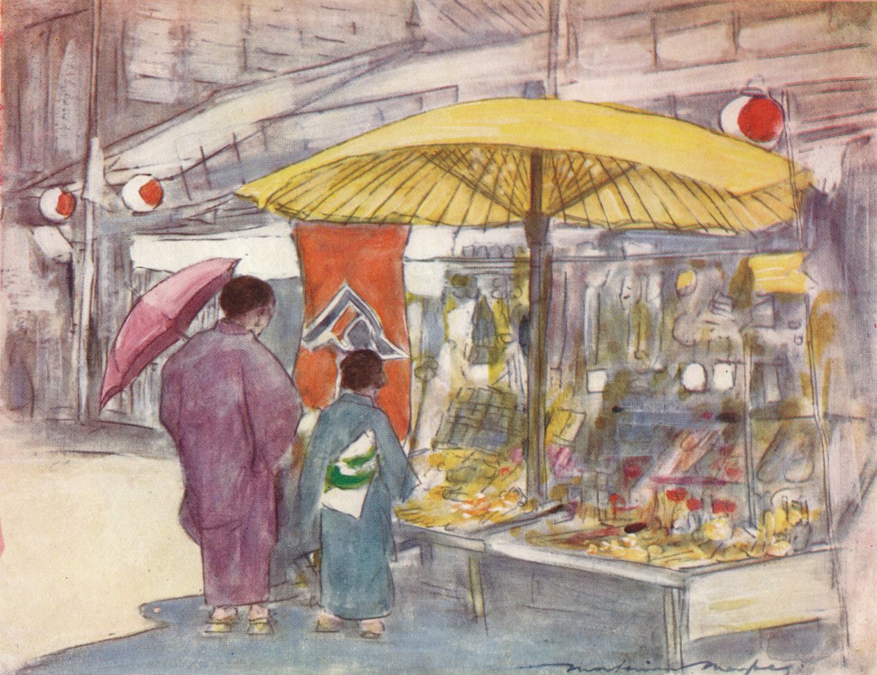 The Stall by the Bridge, c1887, 1901 av Mortimer Ludington Menpes