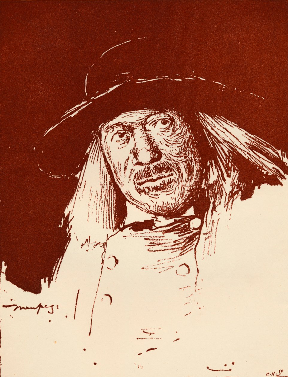 En Brittany Peasant, c1898 av Mortimer Ludington Menpes