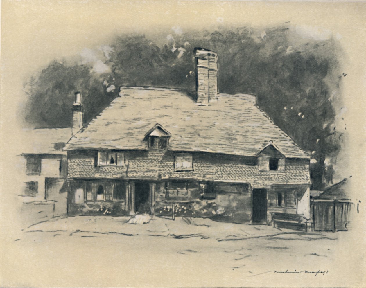 En hytte i Surrey, 1903 av Mortimer Ludington Menpes
