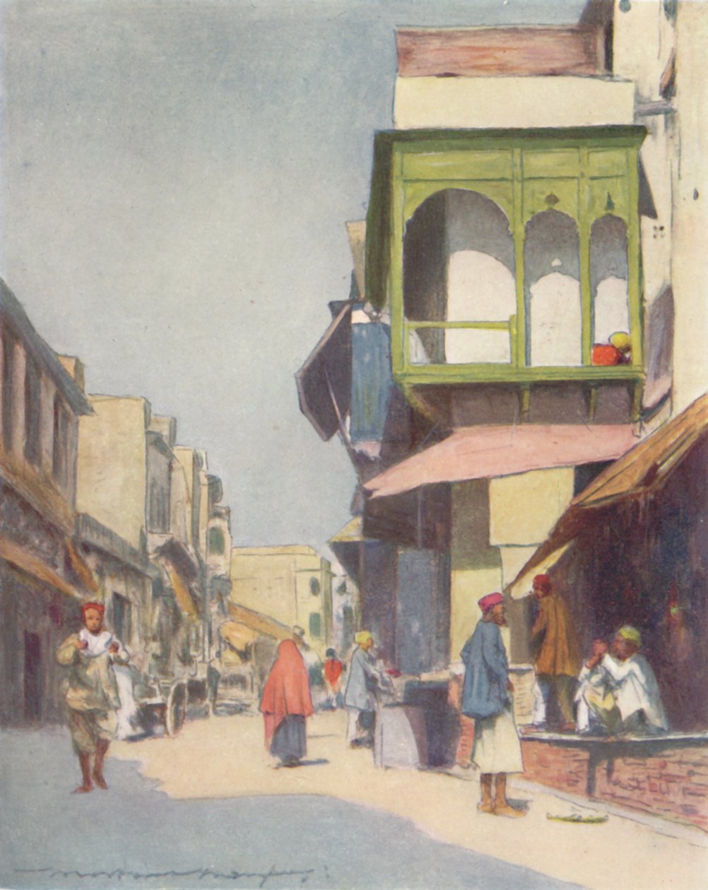 En smal gjennomfartsvei, 1905 av Mortimer Ludington Menpes