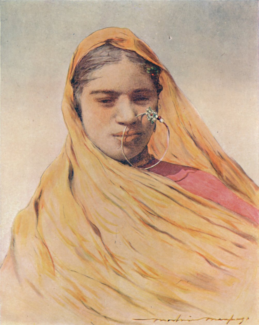 En innfødt brud, 1905 av Mortimer Ludington Menpes