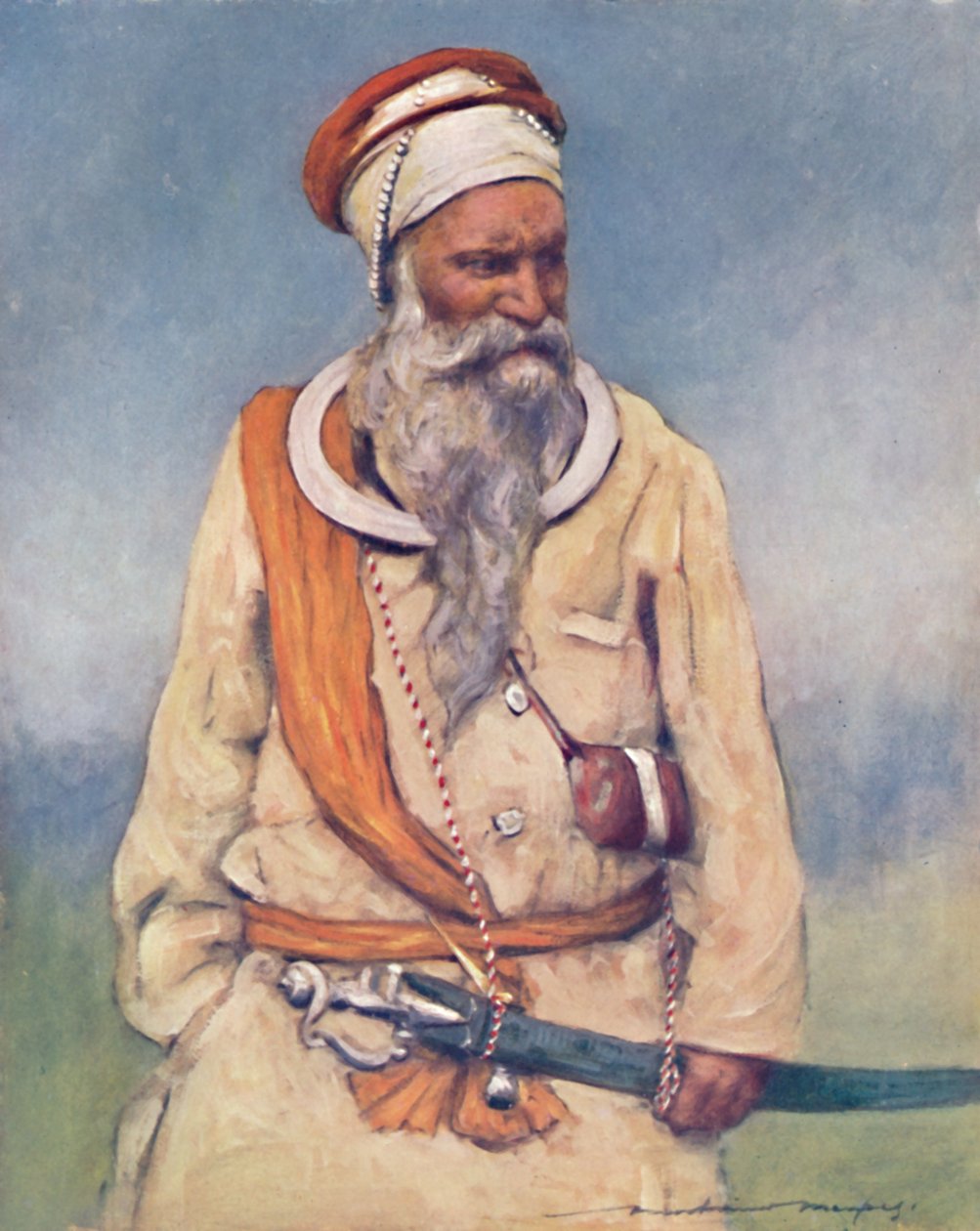 En Sikh-kriger, 1903 av Mortimer Ludington Menpes