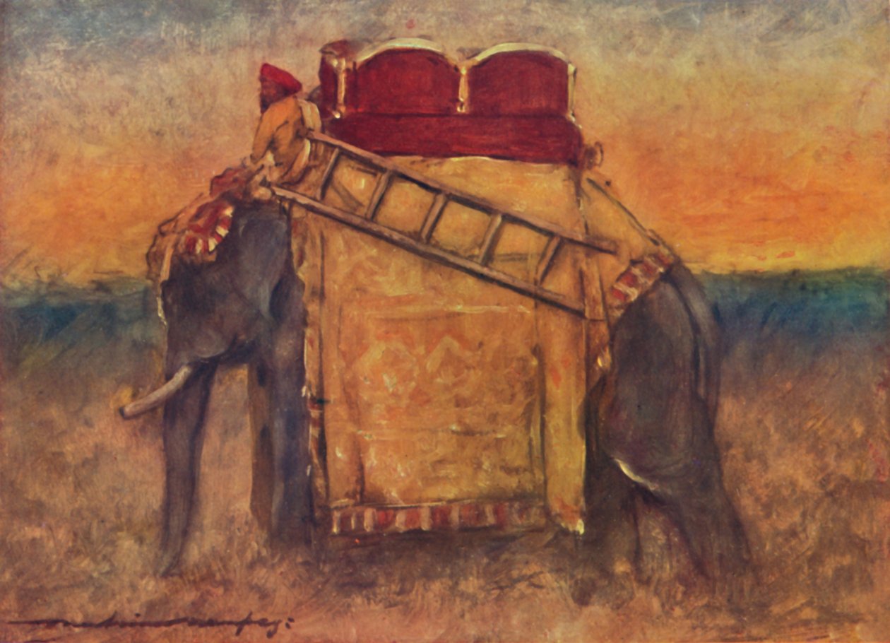 En elefant fra Sentral-India, 1903 av Mortimer Ludington Menpes