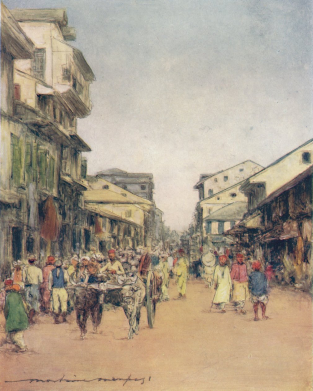 I gatene i Delhi, 1905 av Mortimer Ludington Menpes