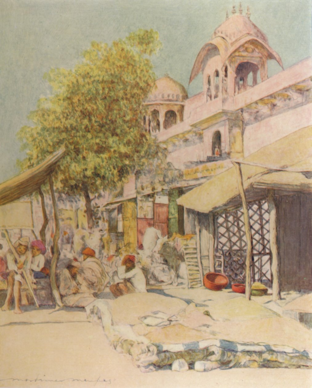 Jeypore og middag, 1905 av Mortimer Ludington Menpes