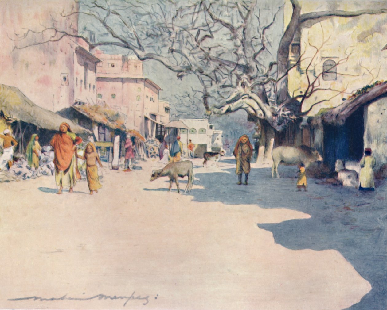 Midt på dagen, Jeypore, 1905 av Mortimer Ludington Menpes