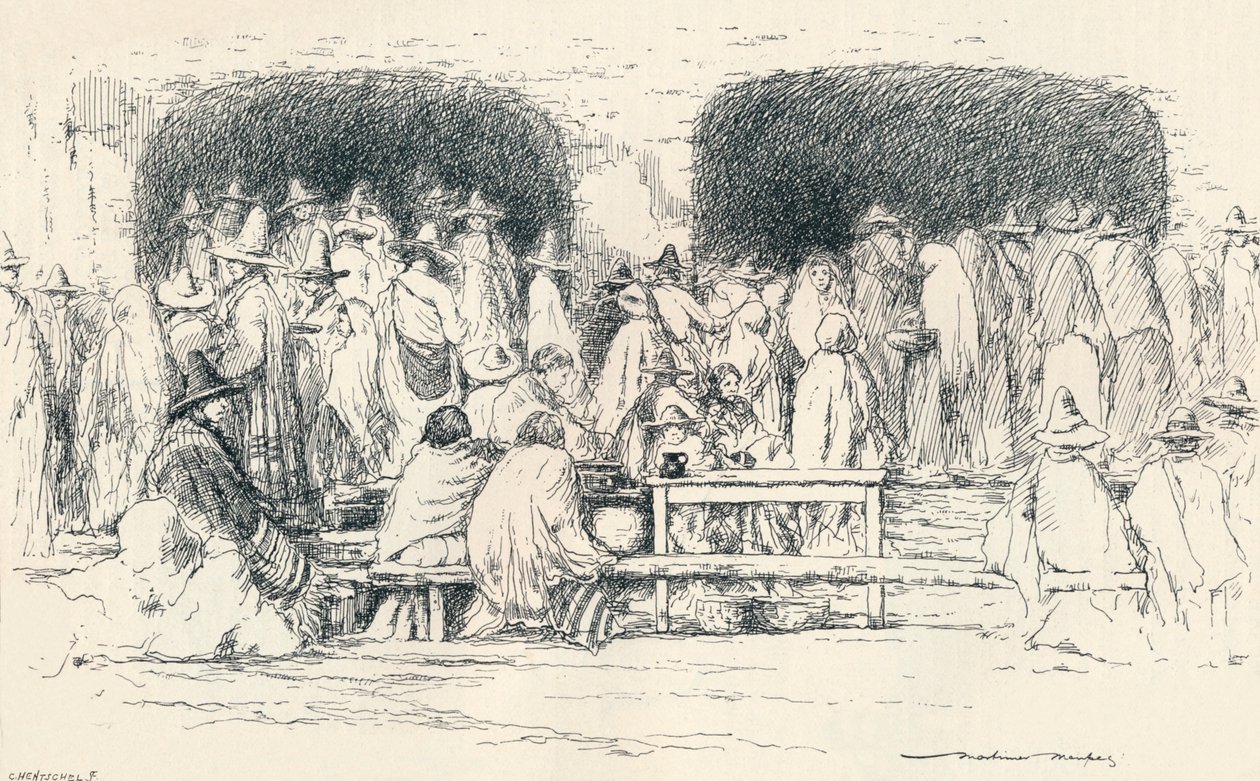 Midt på dagen i Puebla, c1895, 1896 av Mortimer Ludington Menpes