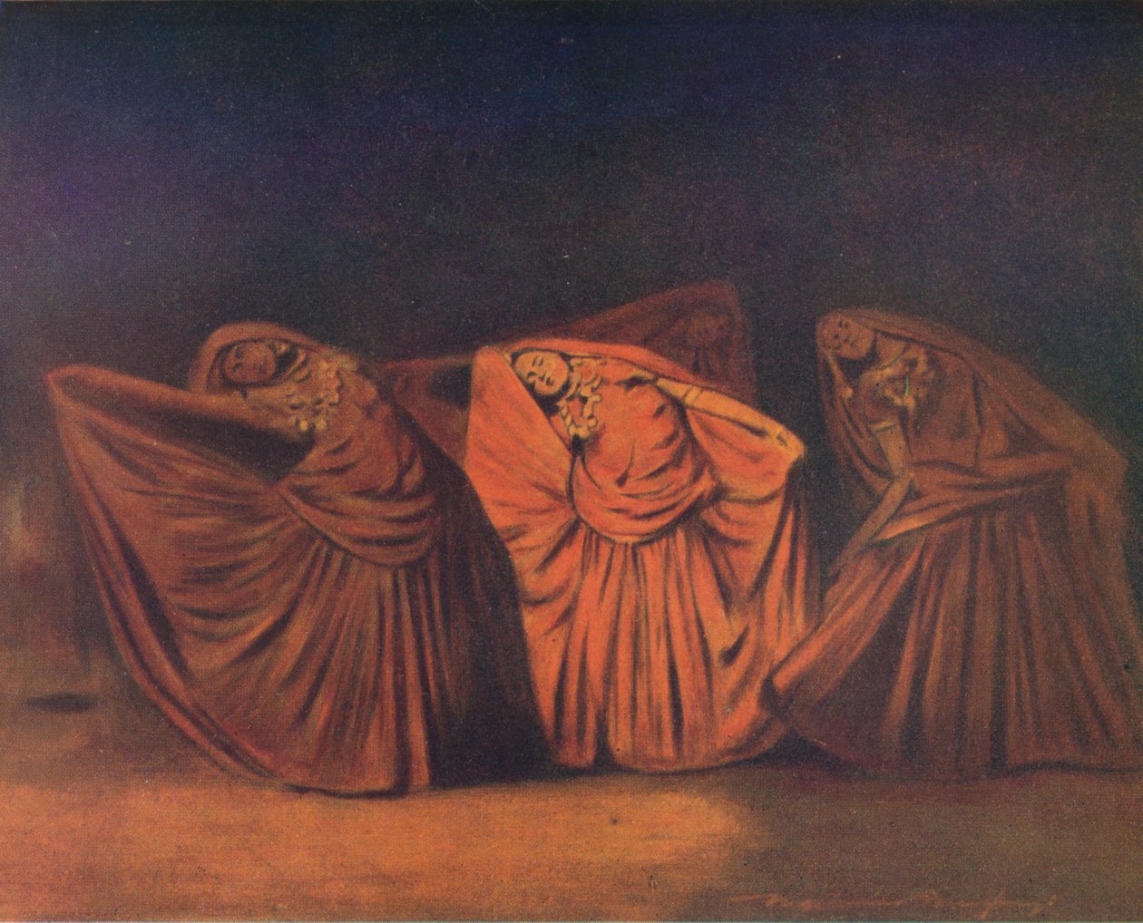 Nautch Girls i Delhi, 1905 av Mortimer Ludington Menpes