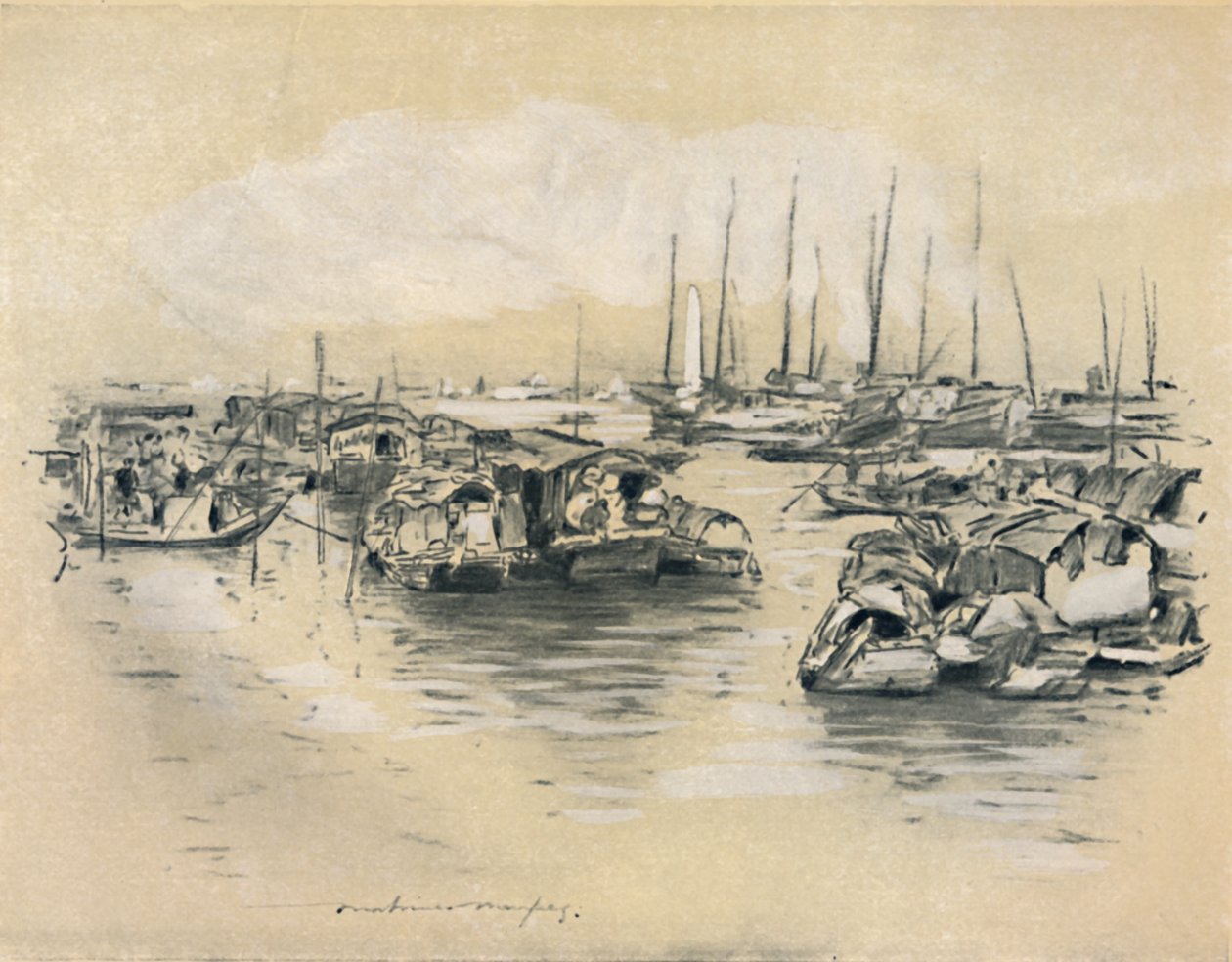 På den gule elven, 1903 av Mortimer Ludington Menpes
