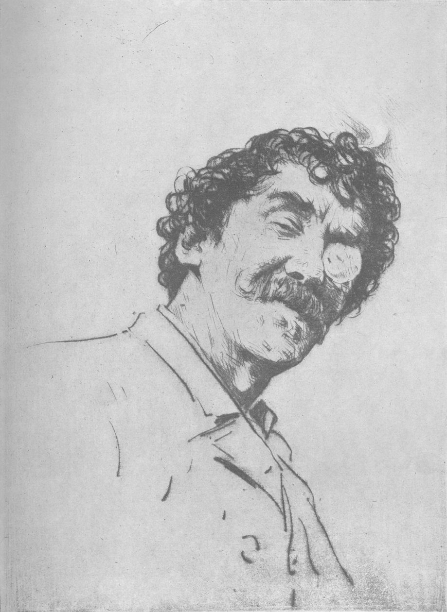 Portrait Study, c1880, 1904 av Mortimer Ludington Menpes