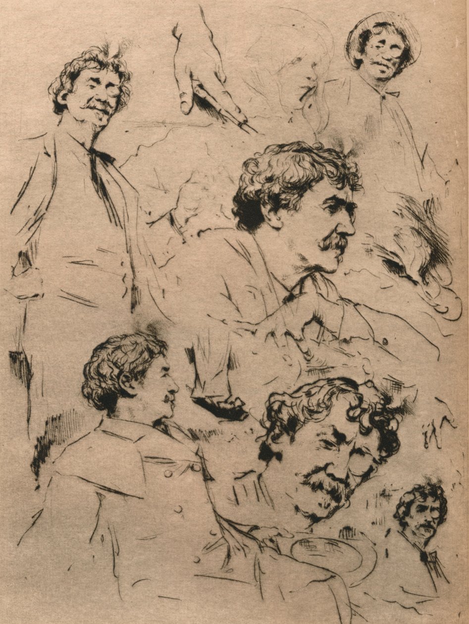 Studier av James McNeill Whistler, c1886. 1903 av Mortimer Ludington Menpes