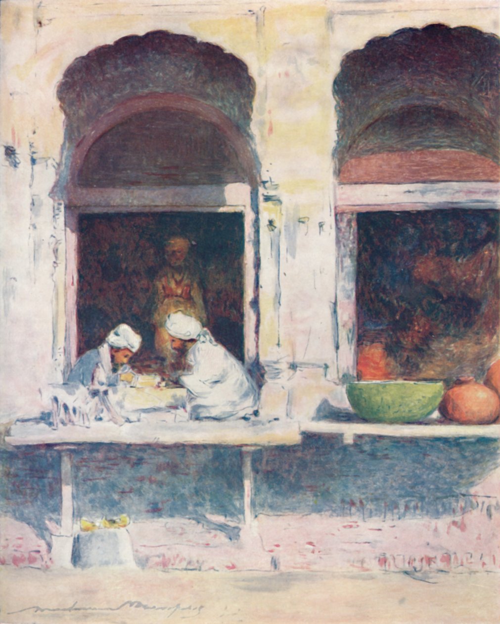 Arbeidere i sølv og gull, 1905 av Mortimer Ludington Menpes