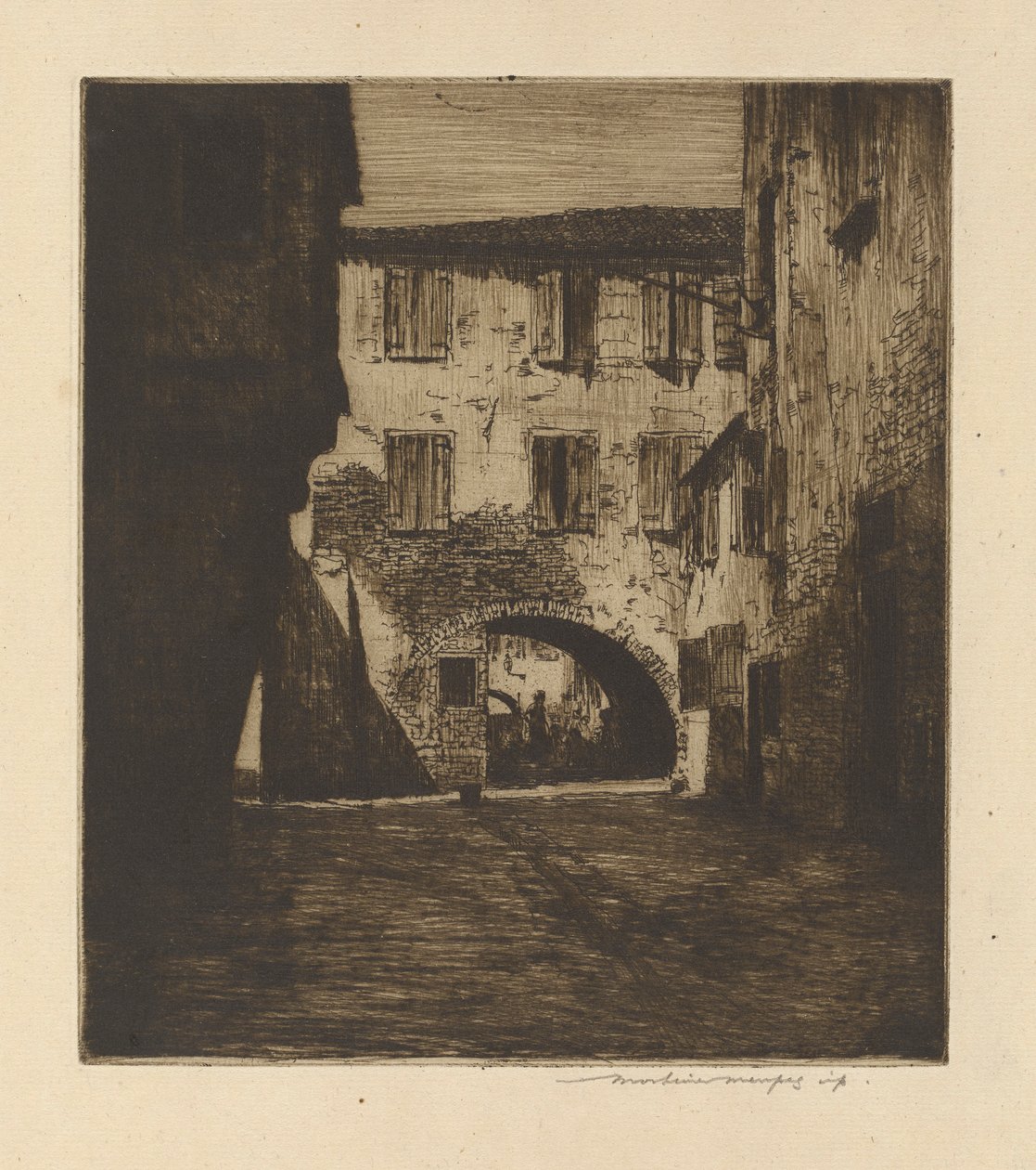I en sidegate, Chioggia av Mortimer Menpes