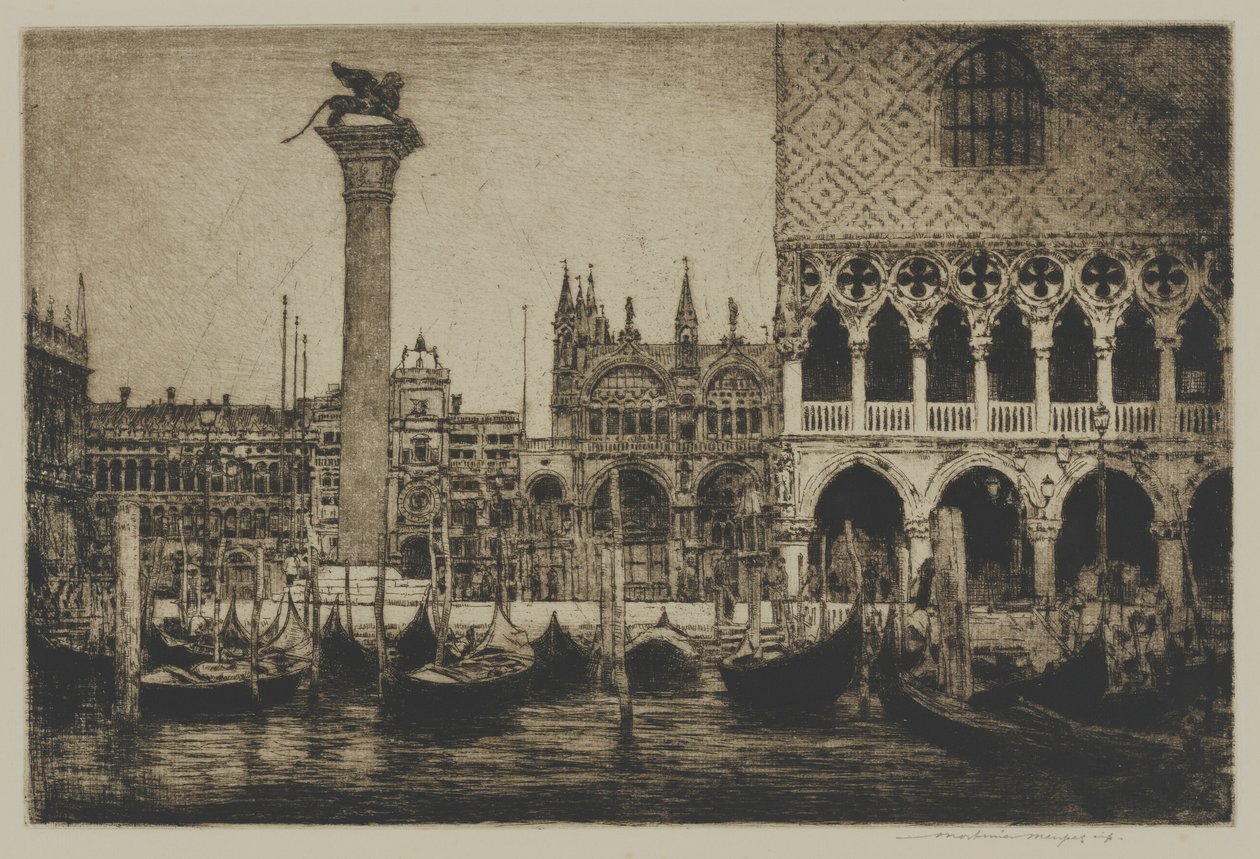 Piazza of St. Mark, Venezia av Mortimer Menpes