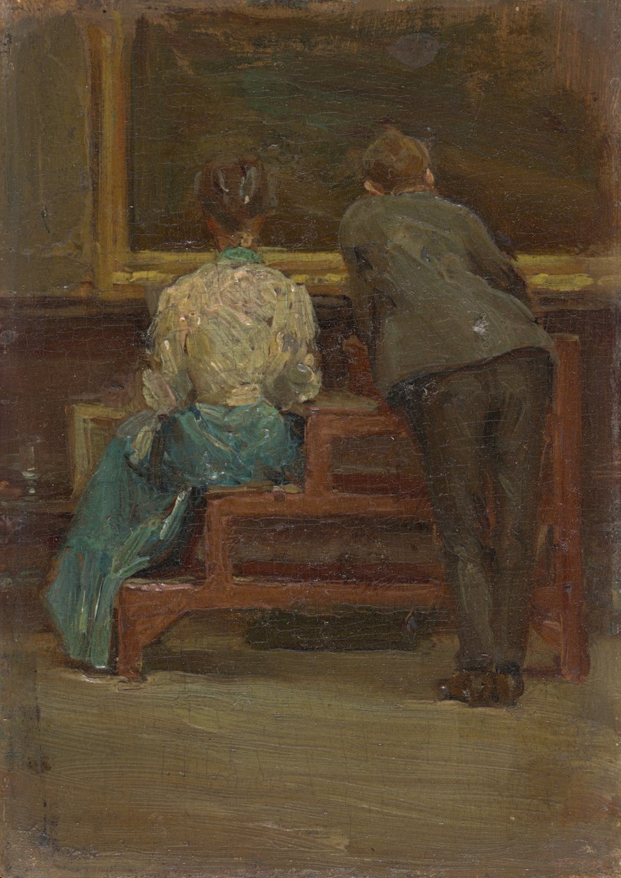 Charles Sheeler og Nina Allender, ca. 1906. av Morton Livingston Schamberg