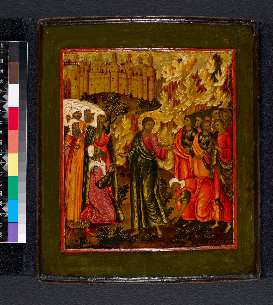 Ikon. Uidentifisert evangelieemne, 1600-1699 av Moscow School