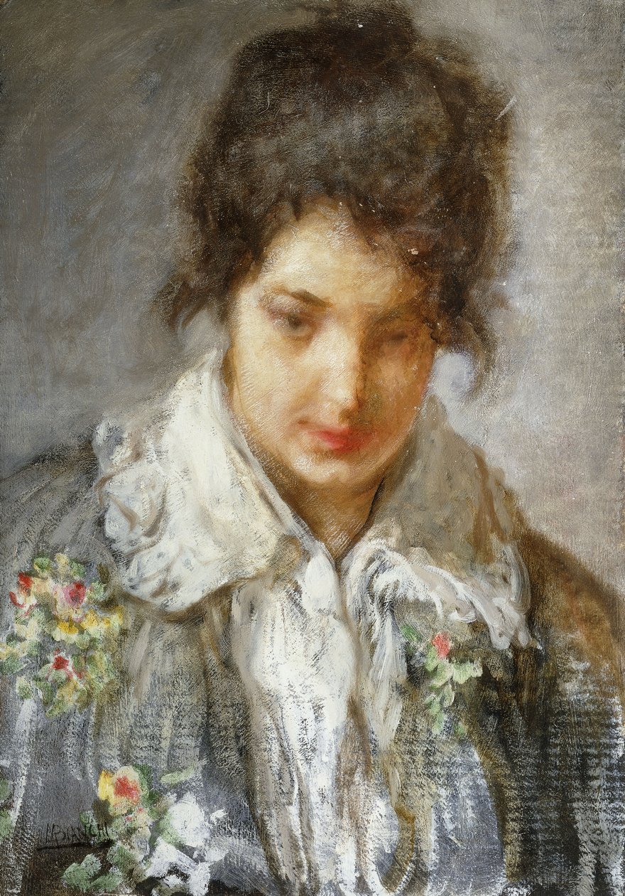 Portrett av en dame, av Mose Bianchi