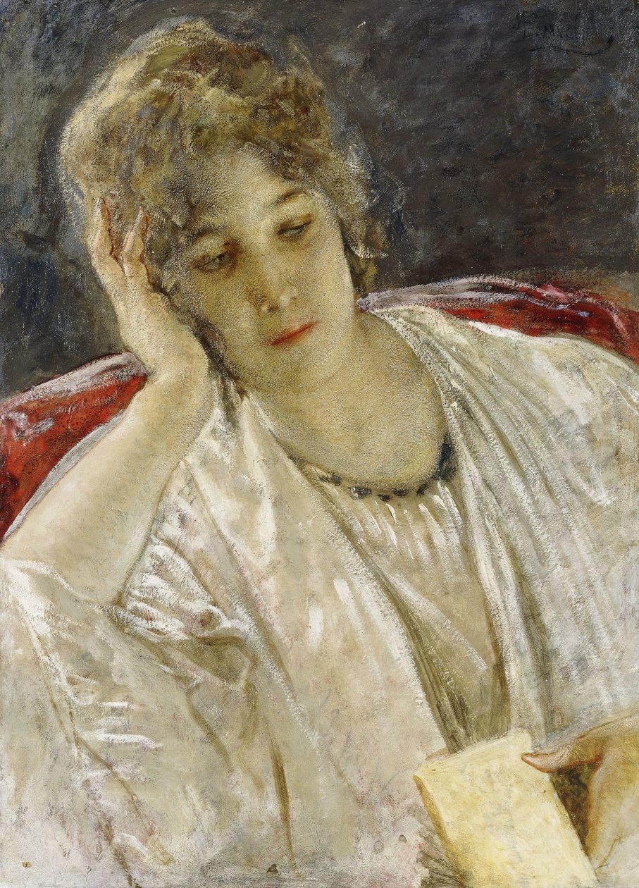 Portrett av en dame, av Mose Bianchi