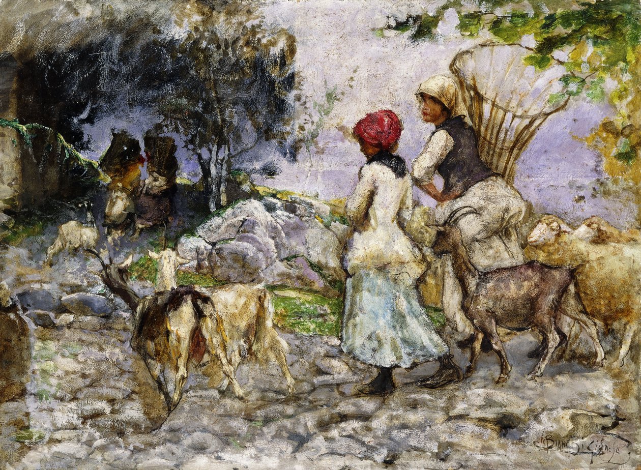 Geitegjeterne, av Mose Bianchi