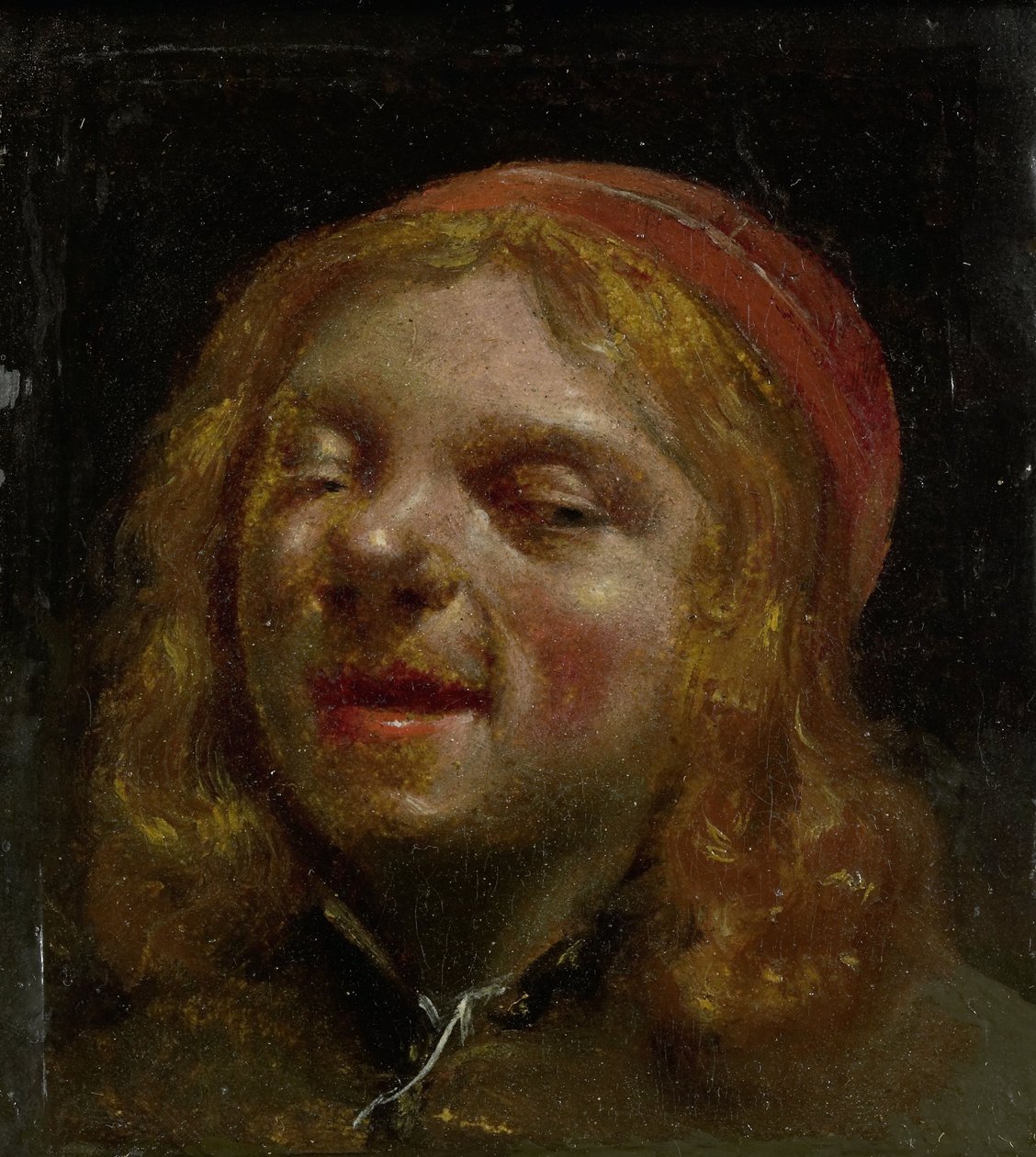 Selvportrett, Det såkalte Portrettet av Jan Fabus, 1660-61 (olje på papir, h 8cm × b 7 av Moses Ter Borch