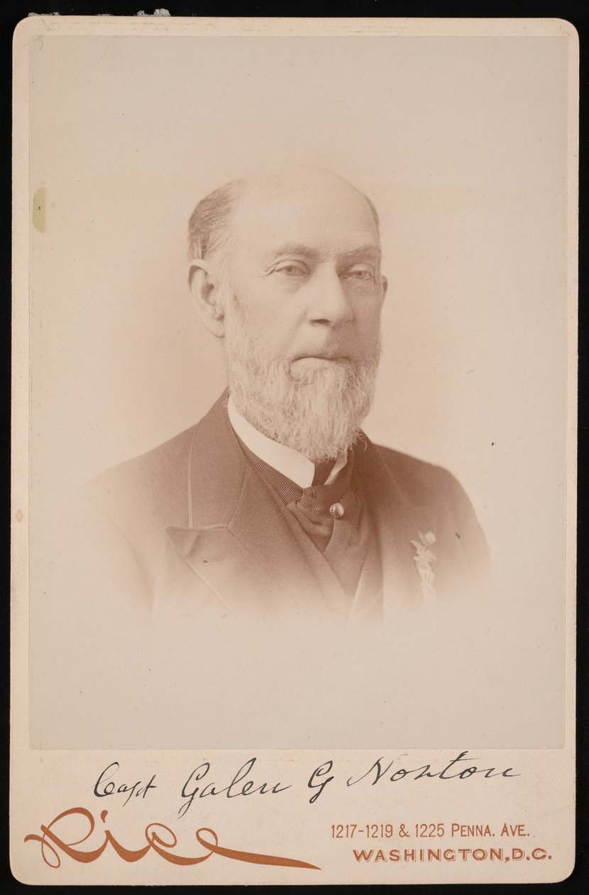 Portrett av kaptein Galen G. Norton, 1891. av Moses P. Rice