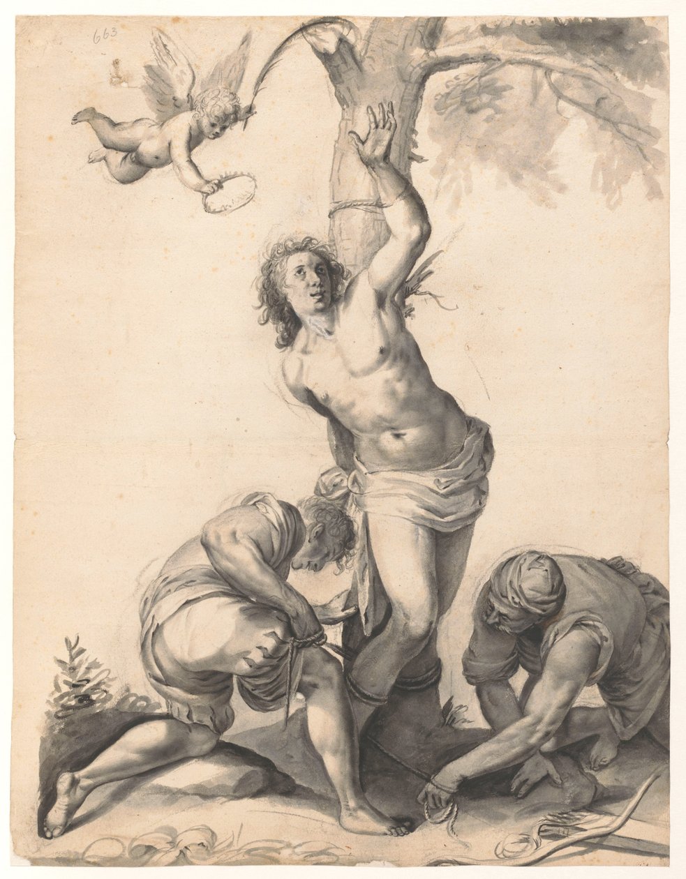 Sankt Sebastians martyrium av Moses Ter Borch