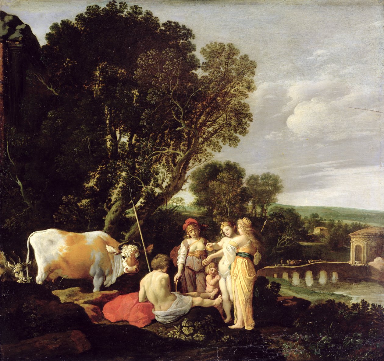 Dommen av Paris, 1626 av Moyses or Moses Matheusz. van Uyttenbroeck