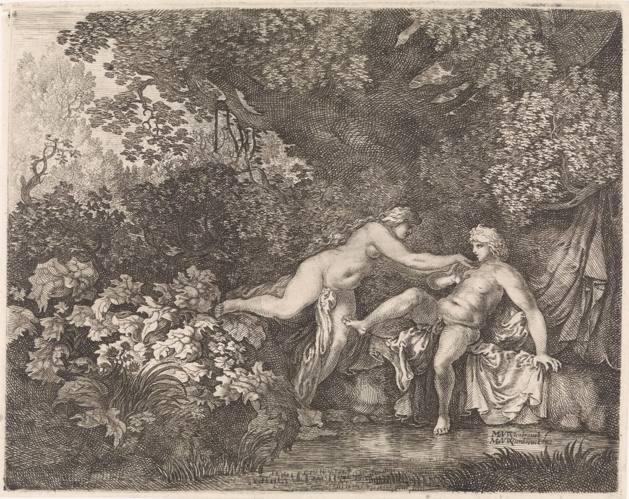 Salmacis og Hermafroditus av Moyses van Wtenbrouck