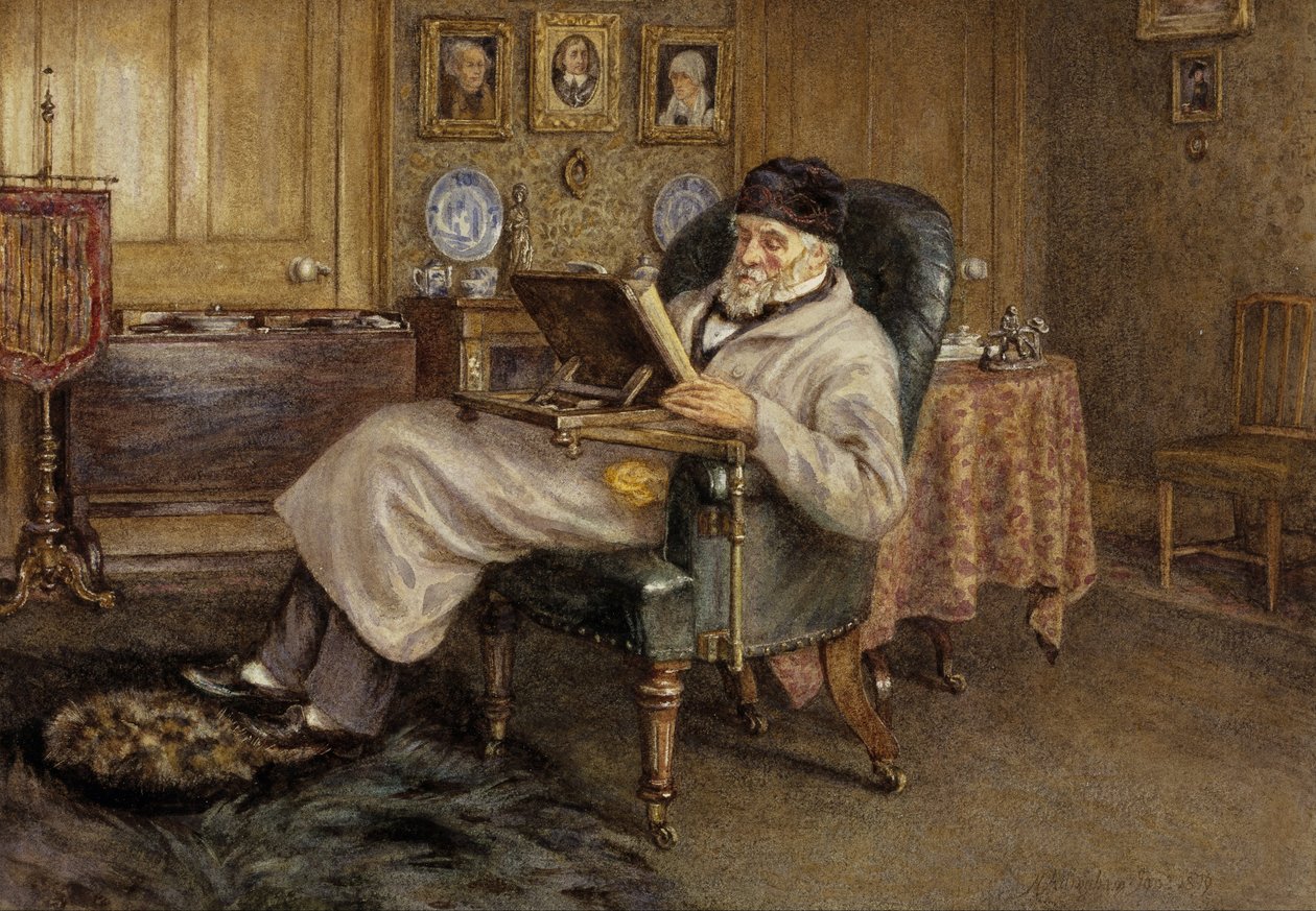Thomas Carlyle, 1795 - 1881. Historiker og essayist av Helen Allingham