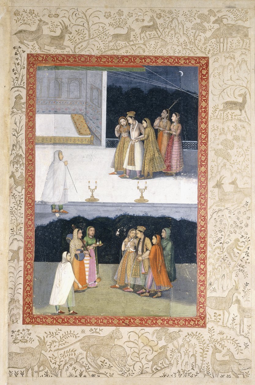 En sliten ungdom, ca. 1720 av Mughal School