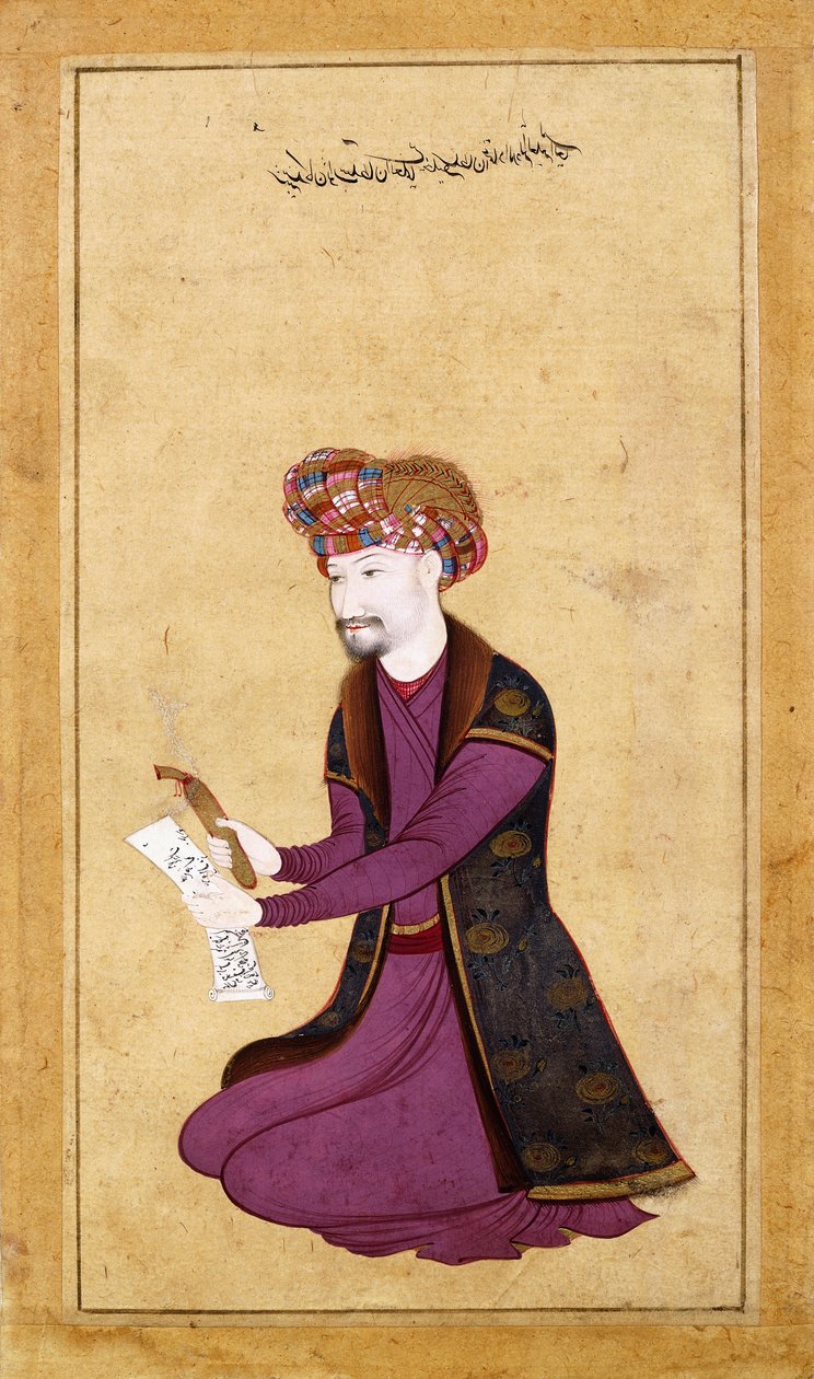 Portrett av sultanen til "Ulama", Khalifa Sultan av Muin Musavvir