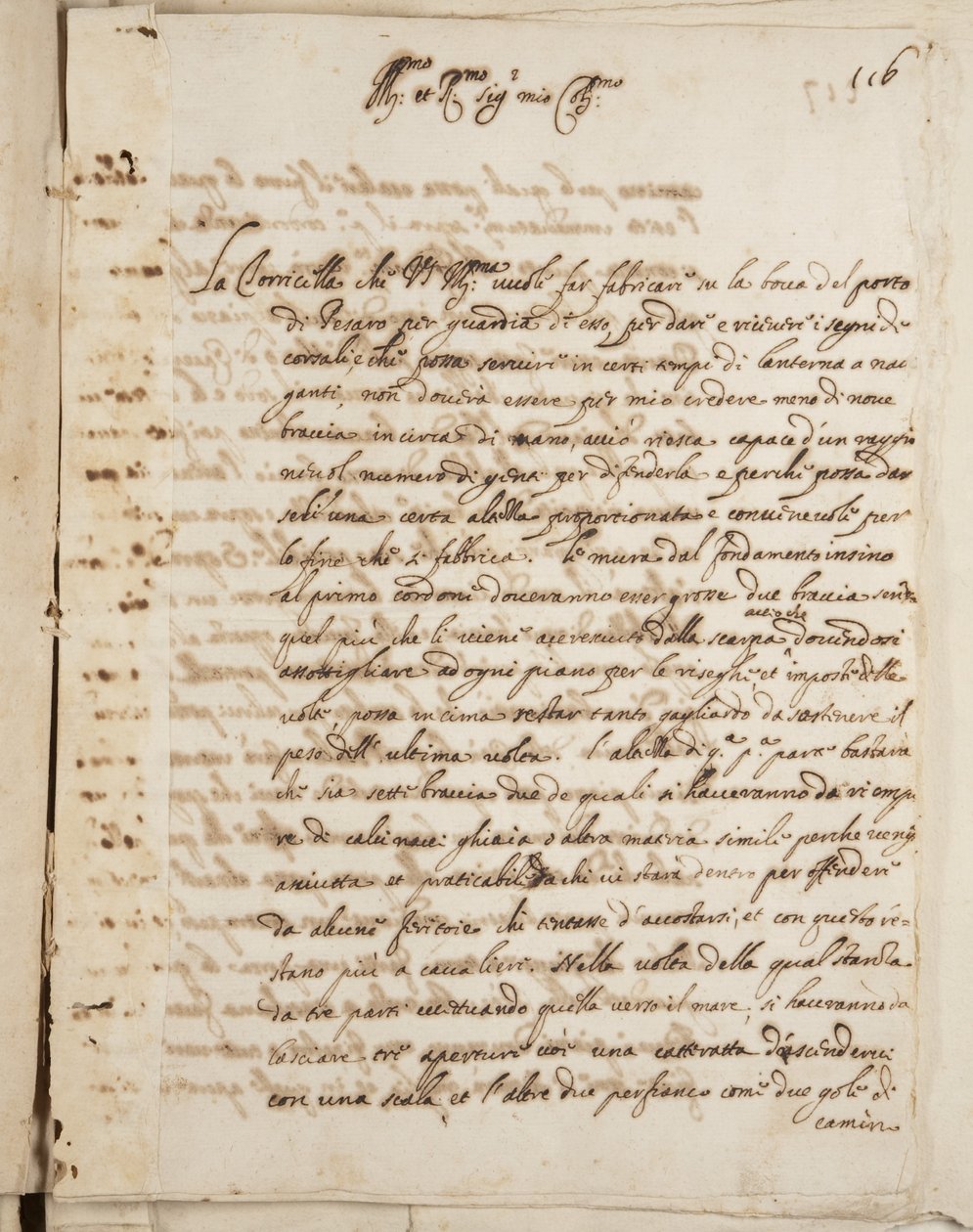 Portefølje med tegninger av Mutio Oddi fra Urbino og andre, s. 116, ca. 1635-40 (penn og blekk på papir i innbundet volum) av Muzio Oddi