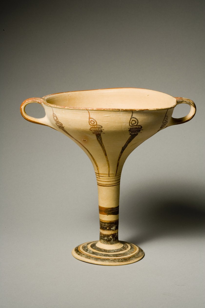 Stilket kylix (keramikk) av Mycenaean