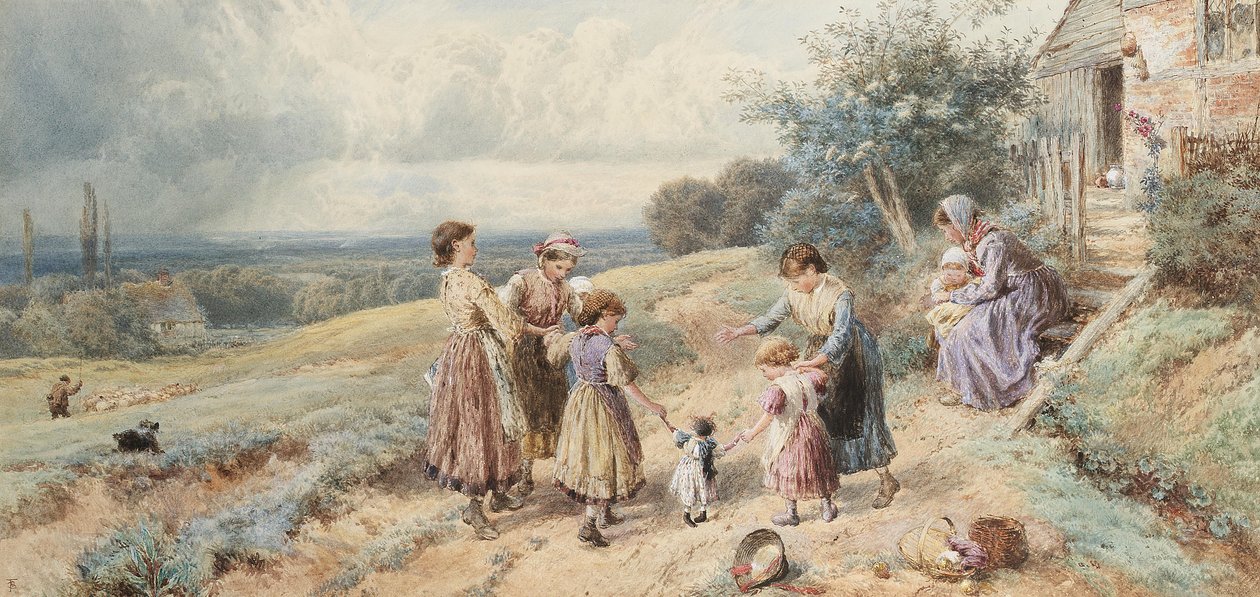 Lærer Dolly å gå av Myles Birket Foster