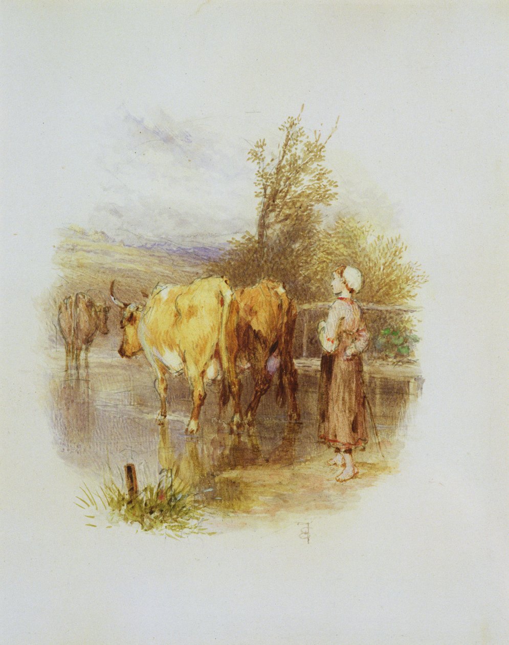Den unge kuherden av Myles Birket Foster